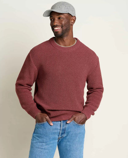 Butte Crew Sweater for Men - Soft Knit Casual Sweater Jacket Layer, Comfortable Everyday Outdoor Wear