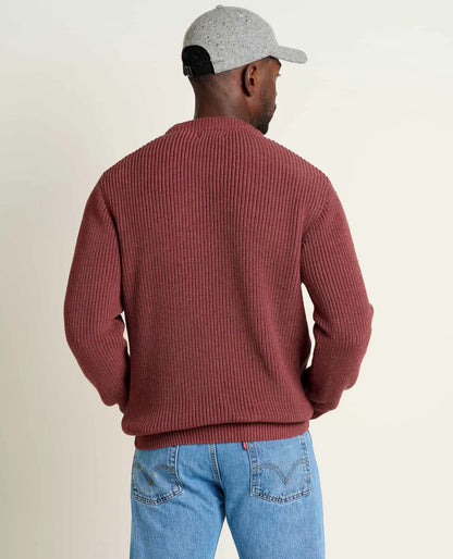 Butte Crew Sweater for Men - Soft Knit Casual Sweater Jacket Layer, Comfortable Everyday Outdoor Wear
