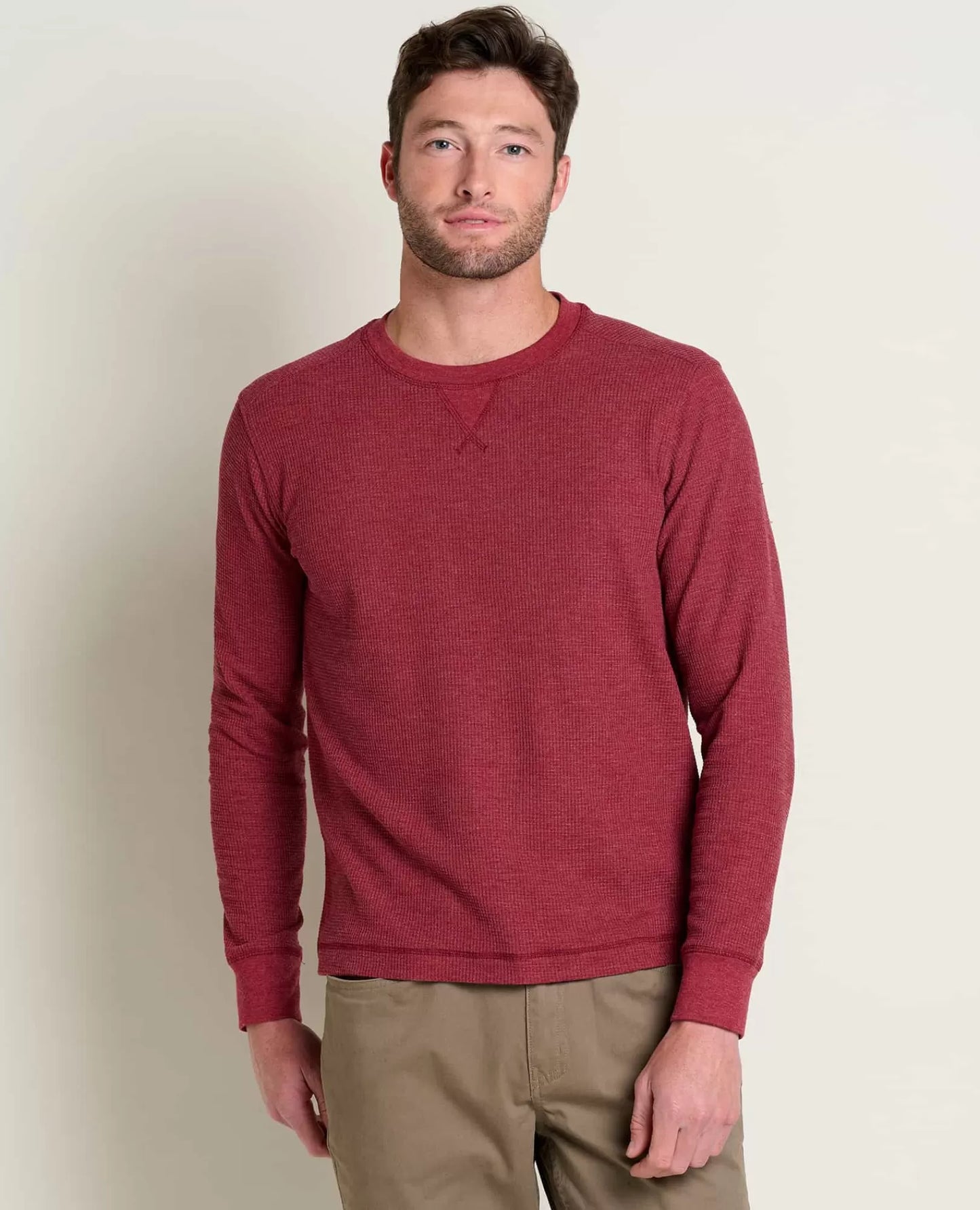 Men's Long Sleeve Crew Neck T-Shirt | Soft Cotton Casual Everyday Basic Tee