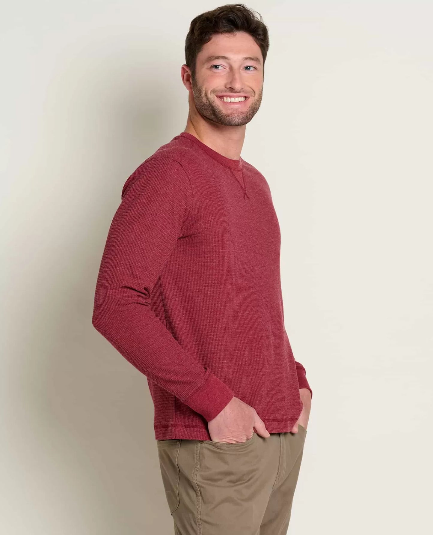 Men's Long Sleeve Crew Neck T-Shirt | Soft Cotton Casual Everyday Basic Tee