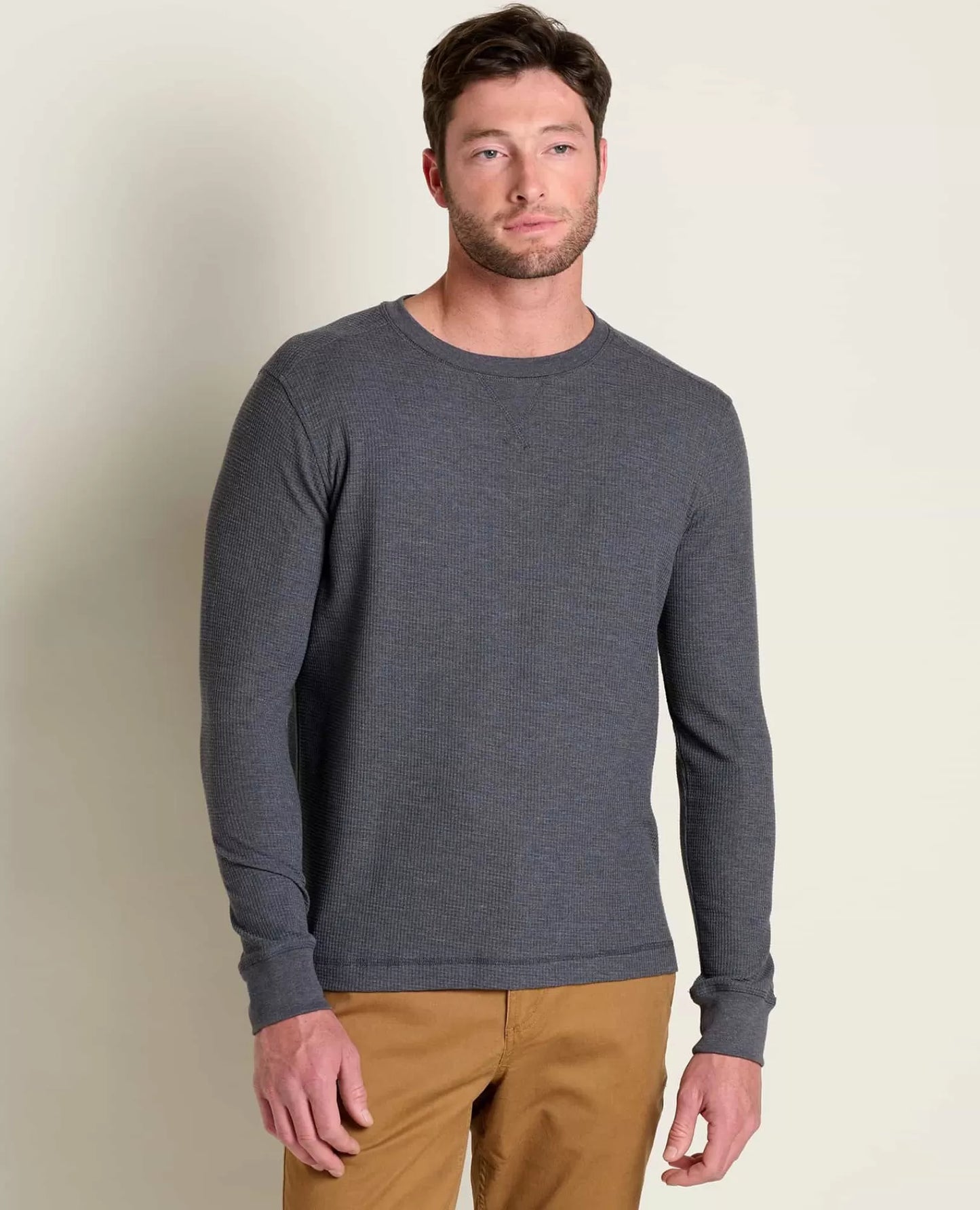 Men's Long Sleeve Crew Neck T-Shirt | Soft Cotton Casual Everyday Basic Tee