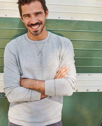 Men's Long Sleeve Crew Neck T-Shirt | Soft Cotton Casual Everyday Basic Tee