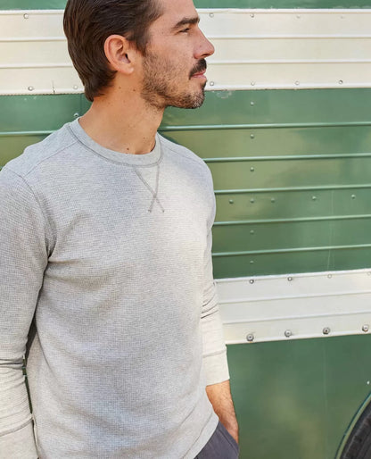 Men's Long Sleeve Crew Neck T-Shirt | Soft Cotton Casual Everyday Basic Tee