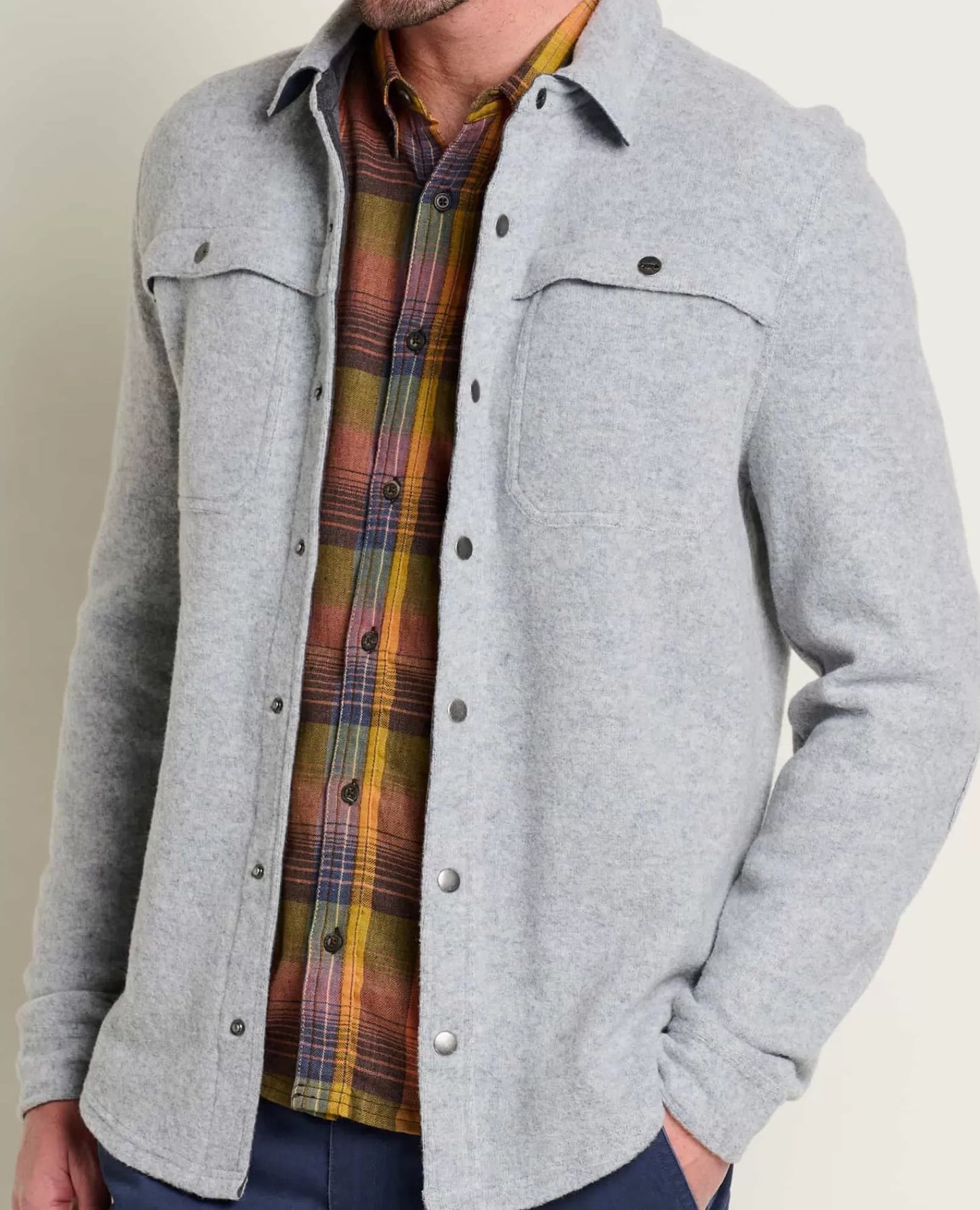 Cheap Kennicott Shirt Jacket for Men - Soft Knit Casual Sweater Jacket Layer, Comfortable Everyday Outdoor Wear