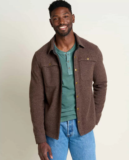 Cheap Kennicott Shirt Jacket for Men - Soft Knit Casual Sweater Jacket Layer, Comfortable Everyday Outdoor Wear