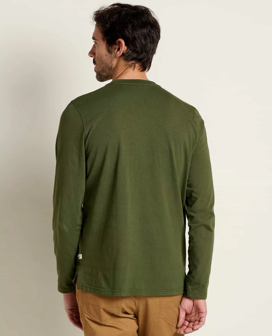 Men's Long Sleeve Crew Neck T-Shirt | Soft Cotton Casual Everyday Basic Tee