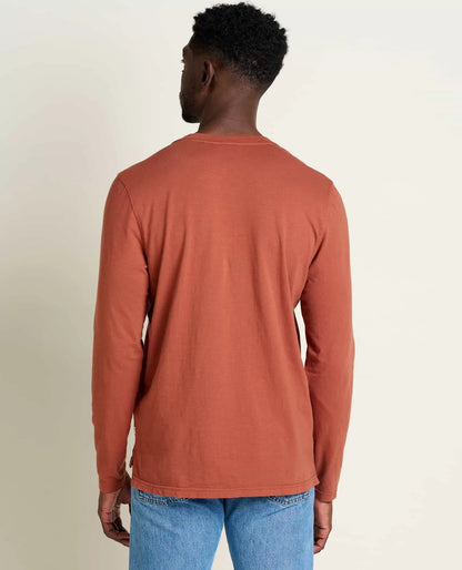 Men's Long Sleeve Crew Neck T-Shirt | Soft Cotton Casual Everyday Basic Tee