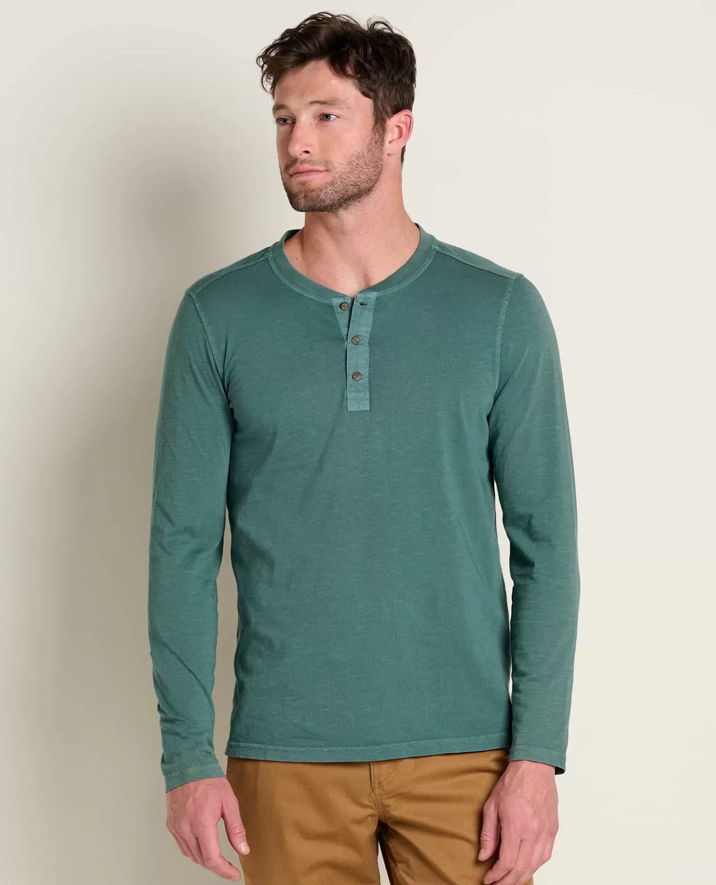 Men's Long Sleeve Crew Neck T-Shirt | Soft Cotton Casual Everyday Basic Tee