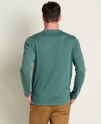 Men's Long Sleeve Crew Neck T-Shirt | Soft Cotton Casual Everyday Basic Tee