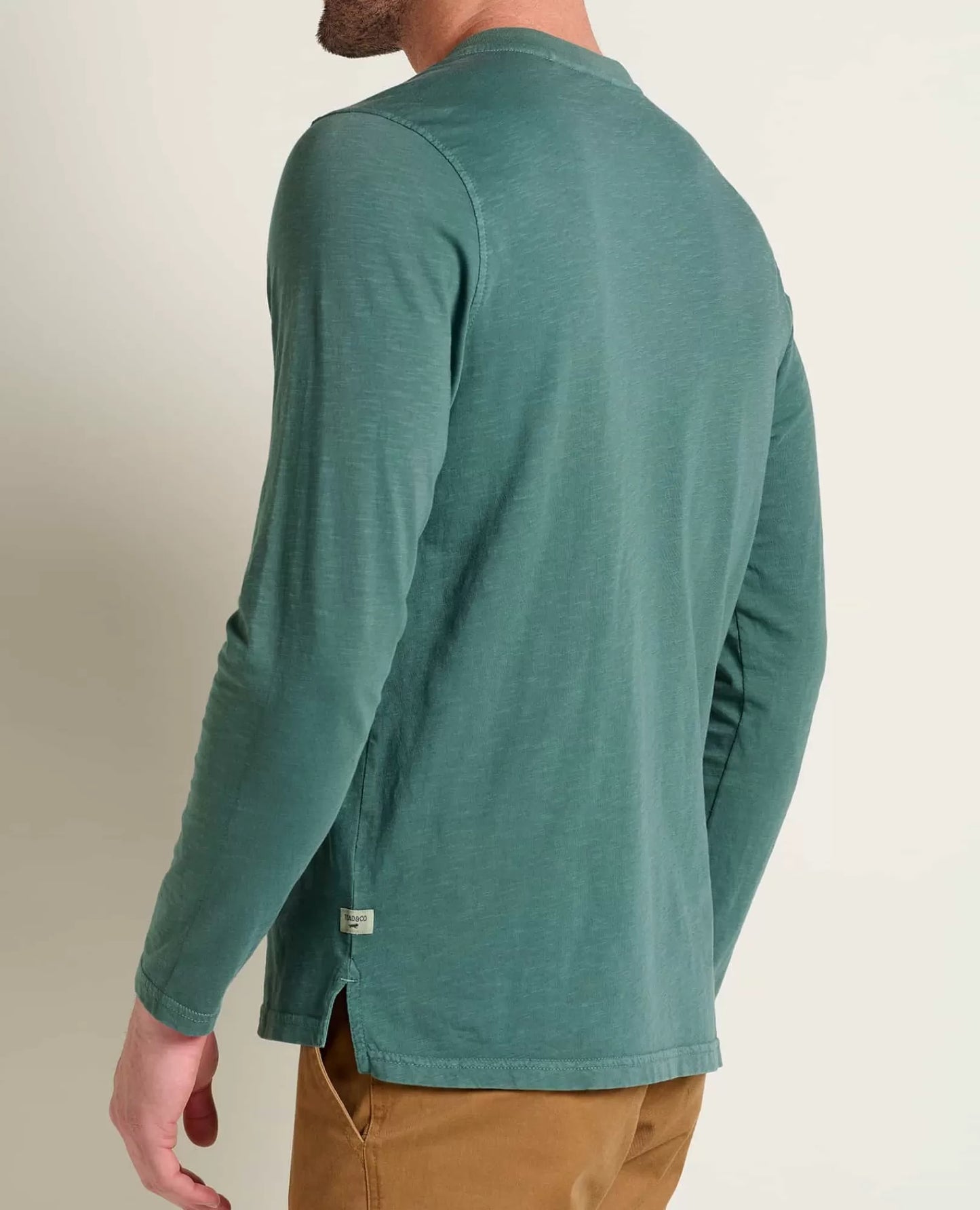 Men's Long Sleeve Crew Neck T-Shirt | Soft Cotton Casual Everyday Basic Tee