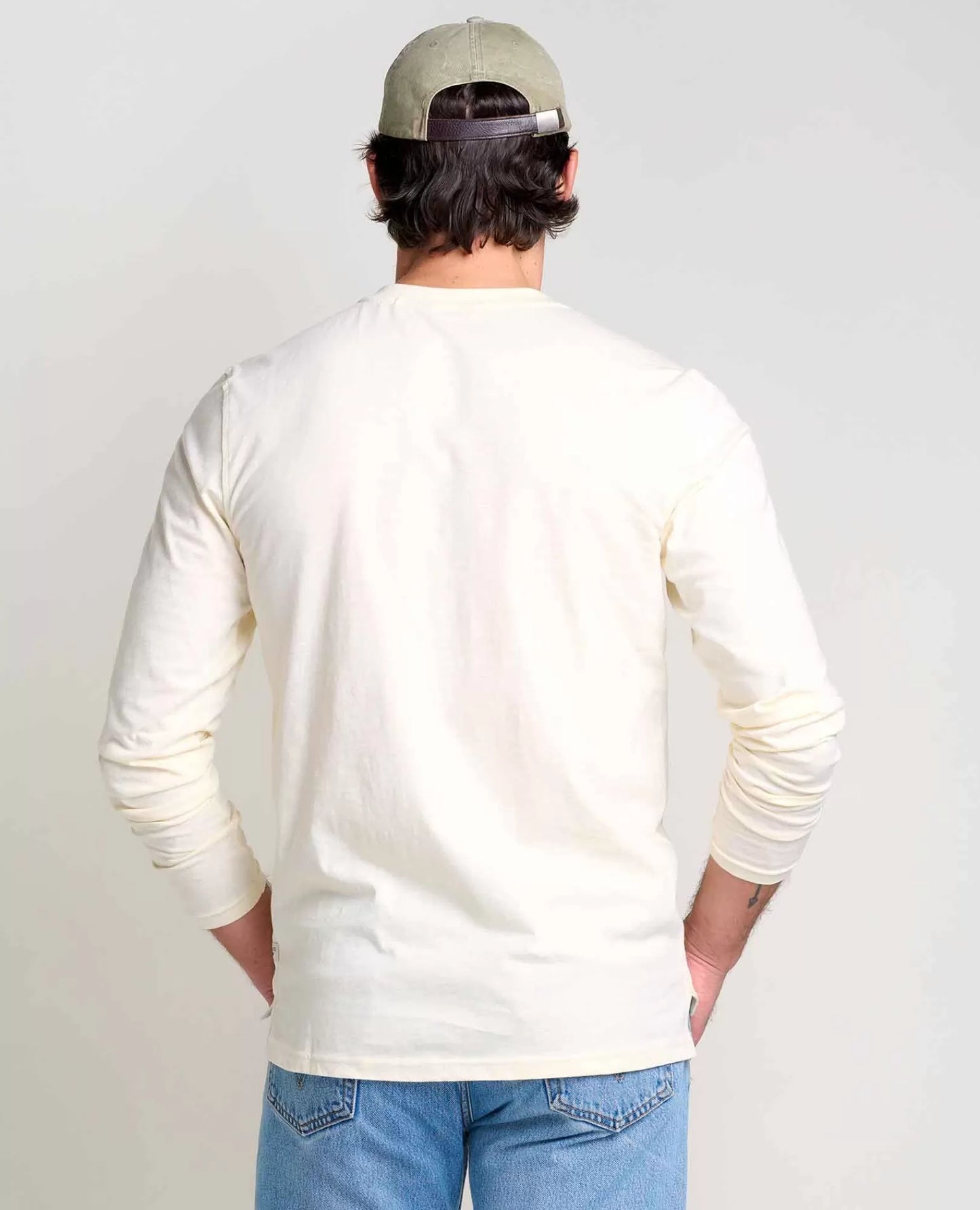 Men's Long Sleeve Crew Neck T-Shirt | Soft Cotton Casual Everyday Basic Tee