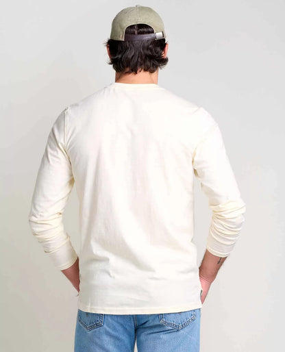 Men's Long Sleeve Crew Neck T-Shirt | Soft Cotton Casual Everyday Basic Tee